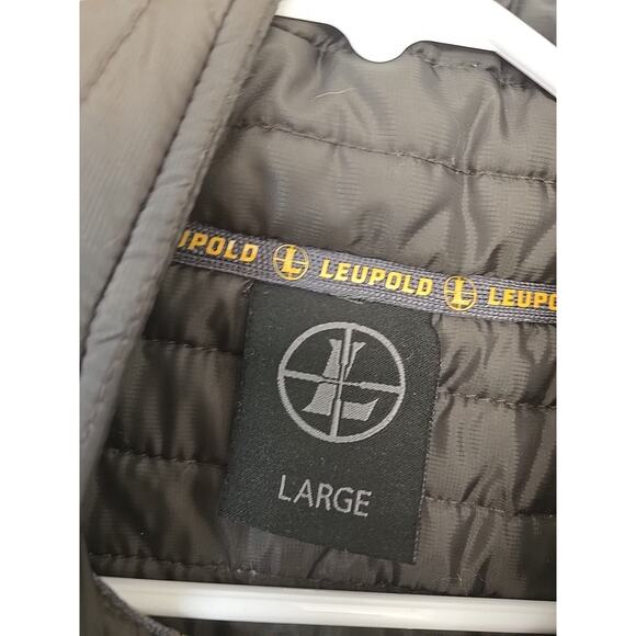 Leupold Full Zip Grey Size Large Zippers Pockets Jacket - Picture 2 of 8